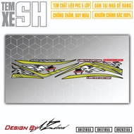 Tem Chỉ Thể Thao Mới ƞhất Cho SH Các Đời | SH55 | Tem Rời Hình Dán Xe Máy SH 125i 150i 160i