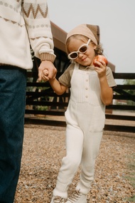 Knitting Lio Dawn Neutral Overall เอี้ยมเด็กผ้านิตติ้ง Organic Cotton 100%