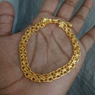 24k gold plated chain bracelet