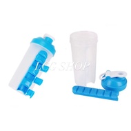 2in1 Creative 7Capsule Shaker Water Bottle,700ml Large Capacity,Nutrition Shake Bottle/2in1创意 7 胶囊摇杯