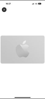 Apple gift card