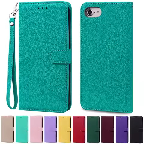 Luxury Wallet Case For iPhone 6 6S Case iPhone 7 8 Plus Soft Silicone Leather Flip Case For Coque iP