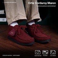 Voyagstuffofficial - Ortiz Corduroy Maroon Chungky Wallabee