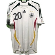 Lukas Podolski #20 Germany Home World Cup 2006 Timnas Jerman German WC 06 Original Jersey Football S
