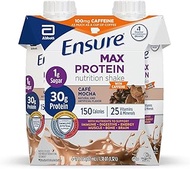 Ensure Max Protein Nutrition Shake With 30g of Protein, 1g of Sugar, High Protein Shake, Cafe Mocha,