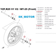 Yamaha YZF-R25 R25 V1 V2 R3 MT-25 MT-15 Original Front Rear Wheel Sport Rim Sprocket Axle Shaft Bush