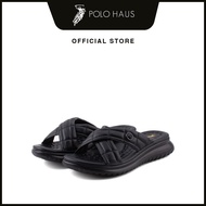 POLO Ladies Marisol Comfort Slip-On Sandals -P92402-TF01SV-1-BLACK
