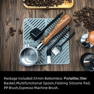 NEOUZA Coffee 51mm Bottomless Portafilter Compatible with DeLonghi EC680/EC685 Espresso Machine, No 