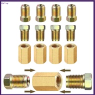 【BET】12Pcs/Set 3/16' Brake Line Repair Female Union Inverted Nuts Fittings Tube[my]