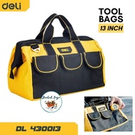 DELI TOOL BAG DL430013 13 Inch - Toolkit Set Work Bag | TOOLBAG work equipment | Work Bag | MULTIPUR
