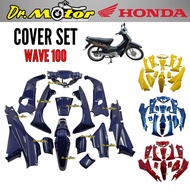 HONDA WAVE 100 WAVE100 COVERSET COVER SET BODY CAVER KAVER BODY SET COMPLETE SILVER GREY BLUE RED BL