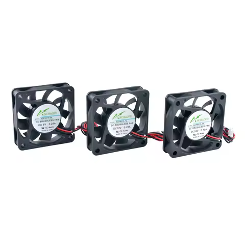 ACP6015 60mm Axial Cooling Fan 60x60x15mm with Compact Design 2-Pin DC Fan for Chargers Power Suppli