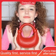 Design Niche MUVA Tote Bag Pearl Summer Handbag Women S Red Small Leather Crescent Crossbody Mall ma