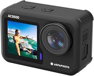 AGFA PHOTO AC9500 Sports Camera Waterproof - 4K Videos with 30 FPS, Photos with 16 Megapixels, Doubl