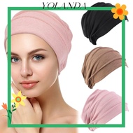 YOLAN Women Cancer Muslim Scarf Cap Head Cap Hat Cotton Chemo Cap