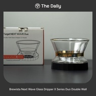 Brewista Double Wall Glass Dripper - Next Wave X Series Drip Kopi V60 Manual Brew