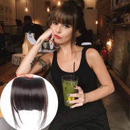 Black Bangs Clip Fringe Hair Straightener 6" Short Straight In Flat Fake Patch Hairpiece 2 Sides