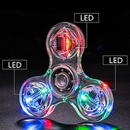 Con Quay Spinner Màu Hand Fidget 3 Cánh Nhựa  Kỳ Diệu Bộ Đồ Chơi Đèn Led Phát Sáng Xả Stress Bằng Nh