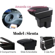 Toyota sienta armrest with 7 usb