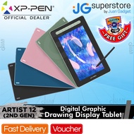 XP-Pen Artist 12 Pen Display (2nd Gen) Drawing Display Tablet with X3 Elite Stylus | JG Superstore