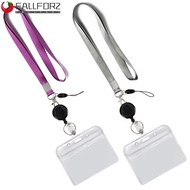 AFALLFOR ID Card Holder Key Holder Office Supplies Key Neck Strap Badge Holder Badge Clip Retractabl