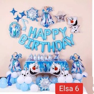 Elsa birthday balloon decoration Set 6