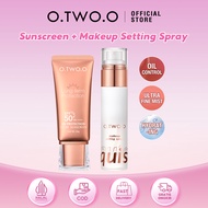 O.TWO.O Sunscreen SPF50+ PA++++ Oil-Control Sunblock UVA UVB Sun Protection Untuk Skin Barrier Prote