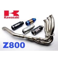 SC Project Exhaust Kawasaki Z800 Full System Piping Ekzos Muffler Manifold Stainless Steel Z 800 Mot