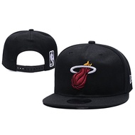 NBA Baseball Cap Miami Heat Snapback Couples Outdoor Sports Embroidered Adjustable Flat Brim Cap