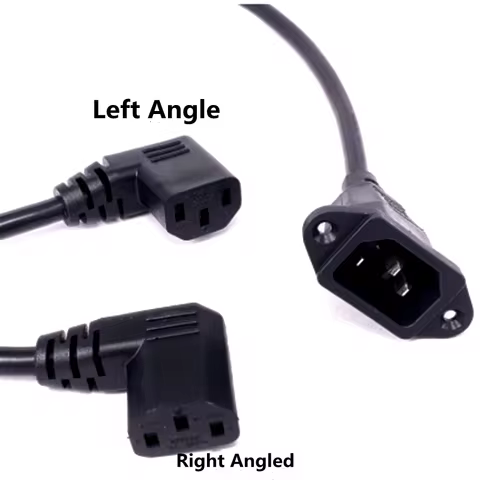 IEC320 C14 to C13 Extension cord,C14 with screw holes and C13 Short,30CM/60cm lenght,C13 Left/Right 