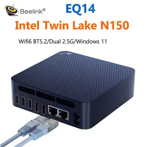 Beelink EQ14 Intel Twin Lake N150 MINI PC Windows 11 DDR4 3200MHz 16GB 500GB SSD Desktop Gaming Comp