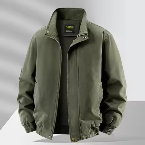 2026 Men's Outdoor Military Style Work Jacket Coat Mid-Aged Business Casual Windbreaker Work Jacket