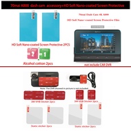 For 70Mai Dash Cam A800 4K Accessory Set Static Sticker 3M Sticker Mount  70Mai HD Soft Nano-Coated Screen Protective 3M+Static