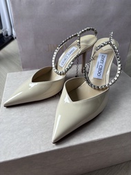 Jimmy Choo Saeda 85 水晶高跟鞋