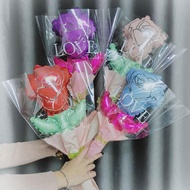 Rose Balloons Flower Bouquet Aluminum Film Balloon Valentine’s Bouquets Decoration Mother's C6o7