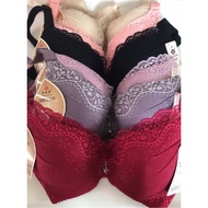 👙608 Women Lace Wired Light Push Up Bra 3 Hook Cup B Size 32-40 / 70-90