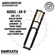 MOUNTAINPEAK AIR SUSPENSION BICYCLE MAGNESIUM ALLOY BIKE FORK DUAL/TRIPLE CROWN 27.5 Lock-out QR 9MM