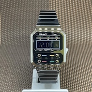 Casio A100WEGG-1A Vintage Collection Gray Ion Plated Digital Retro Classic Watch