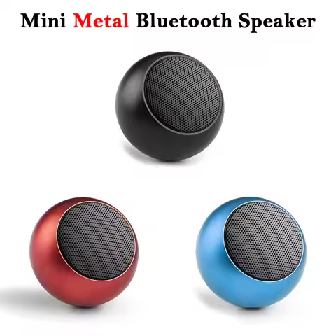 Metal Mini Wireless Bluetooth Speaker Hifi Portable Subwoofer Outdoor Music Stereo Surround Audio Pl