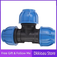 Dkkioau PE Plastic Water Pipe Fitting 32mm Tee Connector For Connection Hot