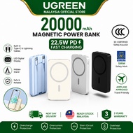 UGREEN Magnetic Wireless 20000mAh Power Bank Charger, supports magnetic wireless 15W / wired PD 22.5