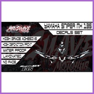 ◫ ◪ ◊ Yamaha Sniper MX 135 Shark Decals Set