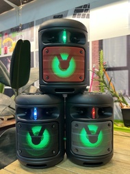 Bluetooth Speaker Model Ktx-1191 6.5 Inches Wireless Can Connect to 2 Devices Simultaneously Has Bea