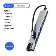 Vothoon 8 Trong 1 USB C Hub Type C Sang Ethernet Với 87W PD Sạc 4K HDMI Cho MacBook Pro/Air Laptop U