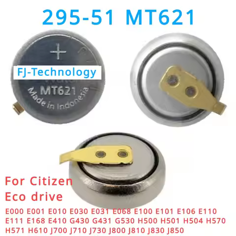 1pcs/lot MT621 295-5100 MT-621 295 5100 Citizen Eco Drive Watch Battery Capacitor For Citizen EcoDri