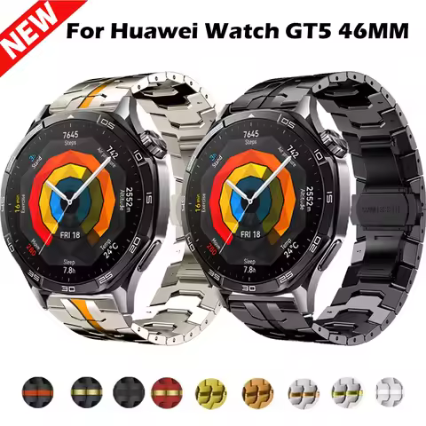 20mm 22mm Metal Strap For Huawei Watch GT5 46mm Business Bracelet Watchband For Huawei Watch GT3 46m