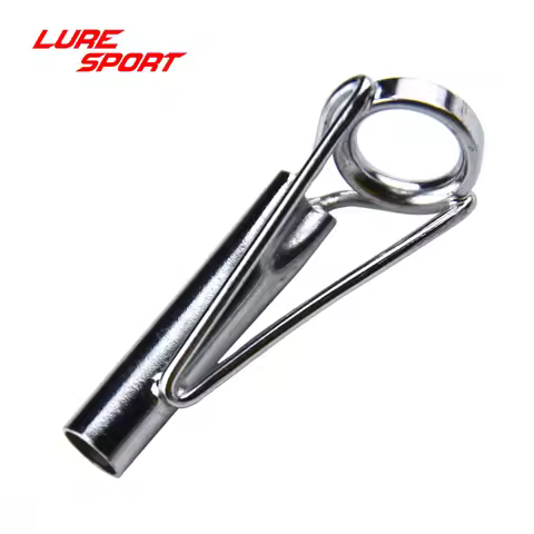 LureSport 3pcs Heavy Duty AT Top Guide Steel Ring Silver Steel frame Boat Rod Building component Rep