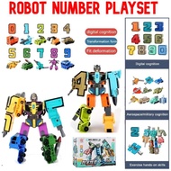 #ReadyStock 0-9 Transformers Number Robot Toys Digital Assembly Toys Educational toys Car Toys Maina