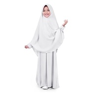 ~[Dijual] Baju Muslim/Gamis Anak Perempuan Syari Putih ~