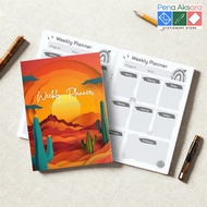 Weekly Planner BOOK | Daily Agenda Book | Daily Planner | Weekly Note Schedule Planner